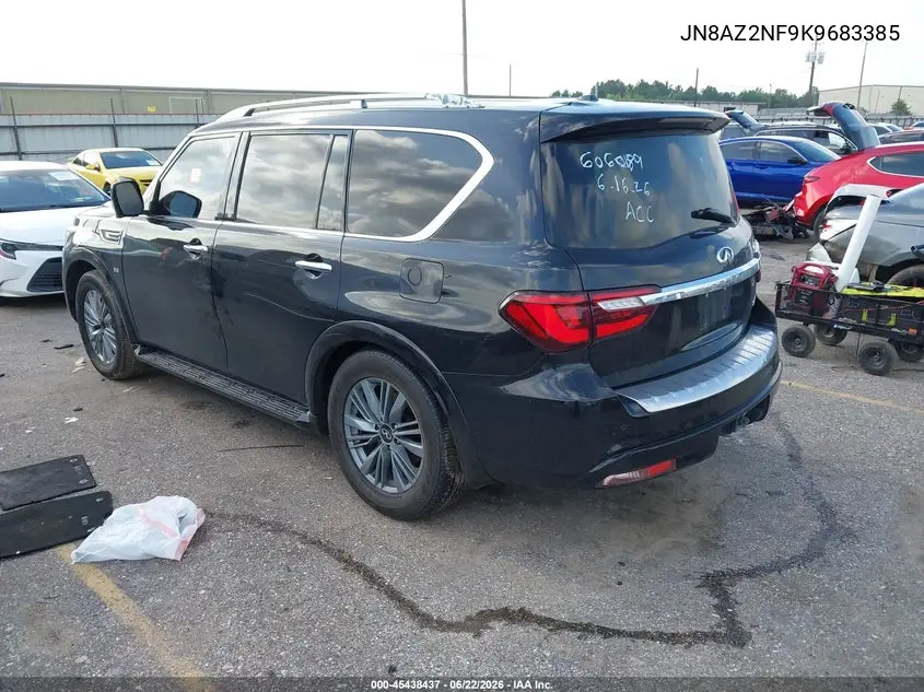 2019 Infiniti Qx80 Luxe VIN: JN8AZ2NF9K9683385 Lot: 45438437