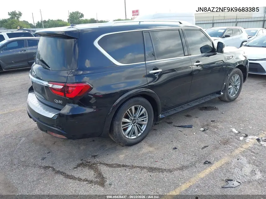 2019 Infiniti Qx80 Luxe VIN: JN8AZ2NF9K9683385 Lot: 45438437