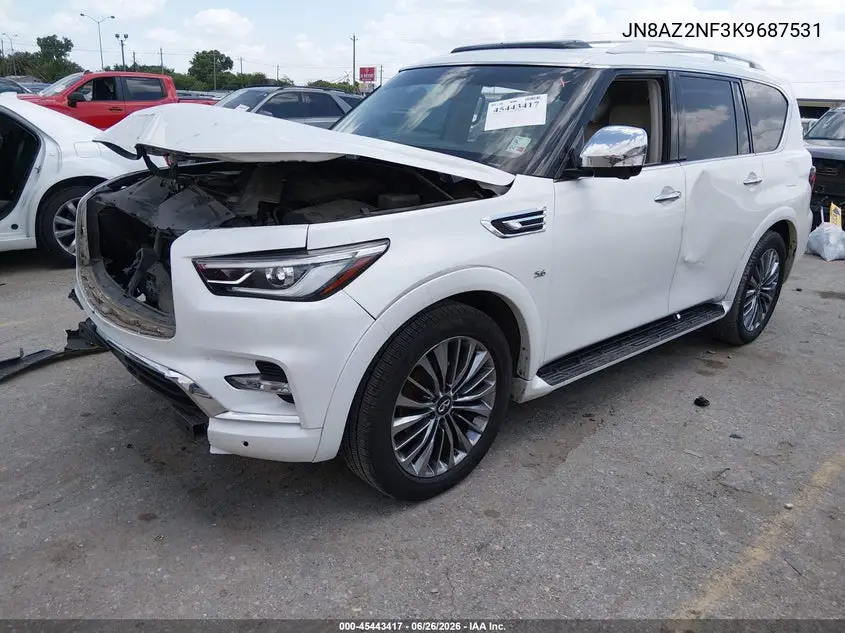 2019 Infiniti Qx80 Luxe VIN: JN8AZ2NF3K9687531 Lot: 45443417