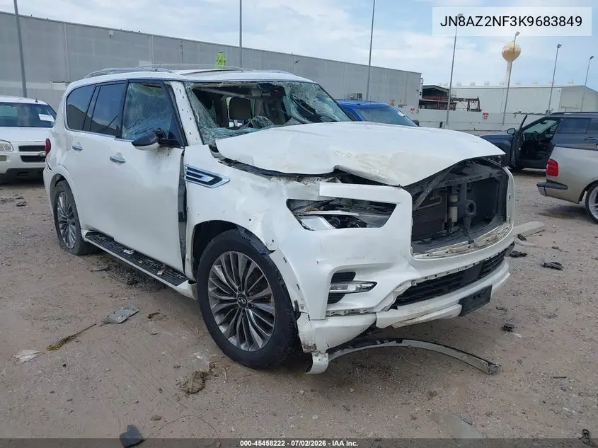 2019 Infiniti Qx80 Luxe VIN: JN8AZ2NF3K9683849 Lot: 45458222