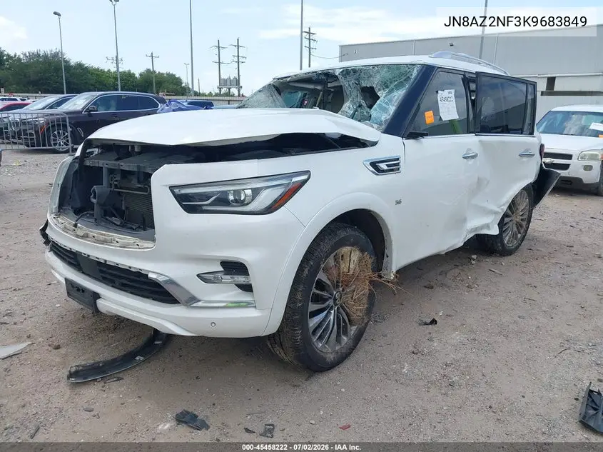 2019 Infiniti Qx80 Luxe VIN: JN8AZ2NF3K9683849 Lot: 45458222