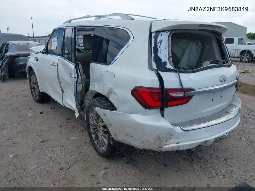 2019 Infiniti Qx80 Luxe VIN: JN8AZ2NF3K9683849 Lot: 45458222