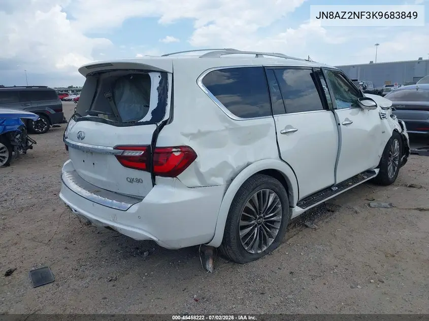 2019 Infiniti Qx80 Luxe VIN: JN8AZ2NF3K9683849 Lot: 45458222
