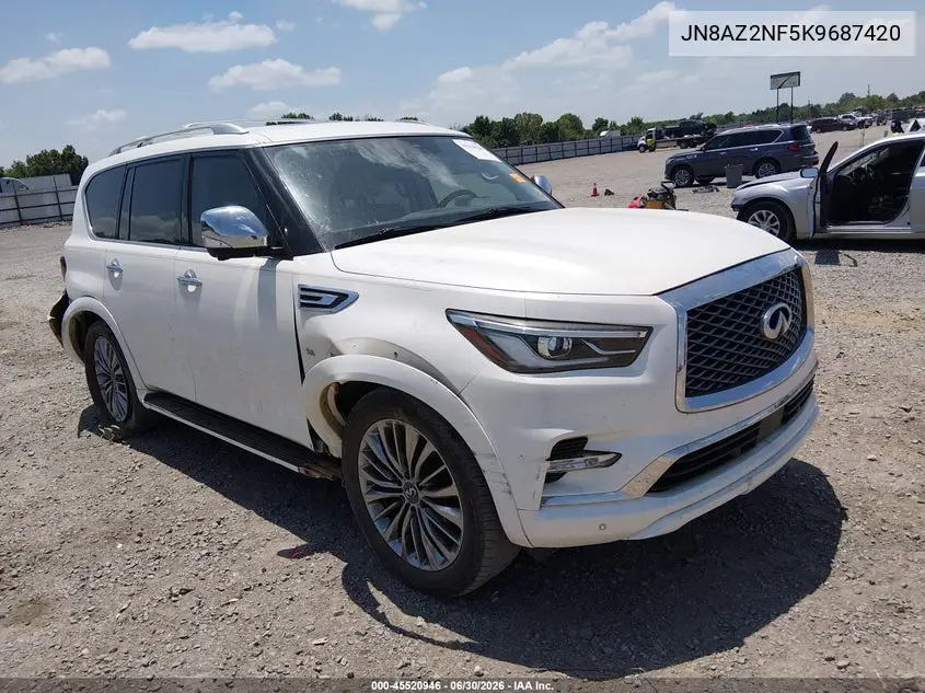 2019 Infiniti Qx80 Luxe VIN: JN8AZ2NF5K9687420 Lot: 45520946