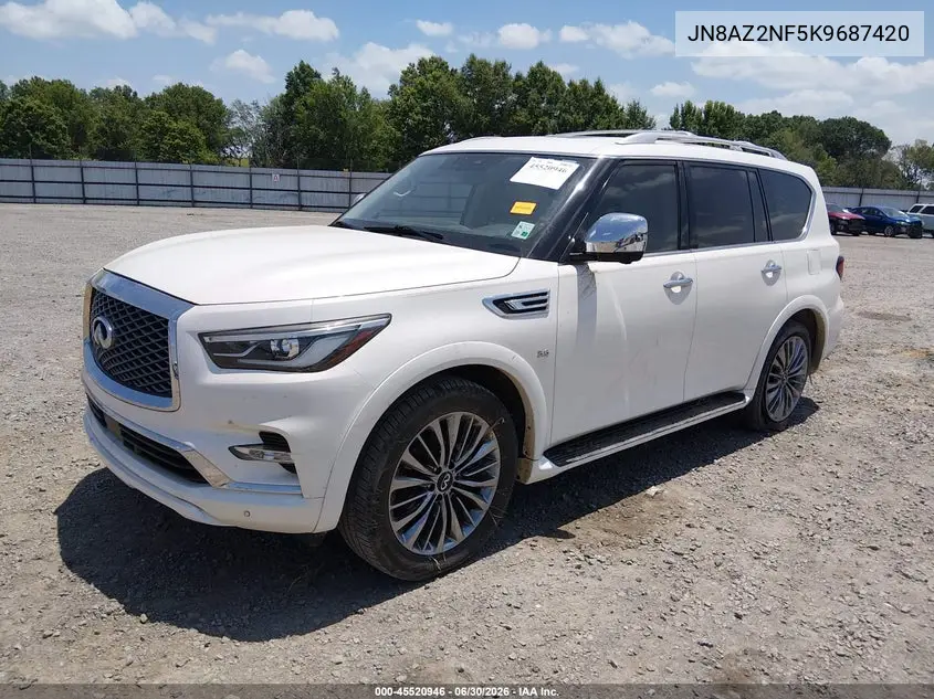 2019 Infiniti Qx80 Luxe VIN: JN8AZ2NF5K9687420 Lot: 45520946