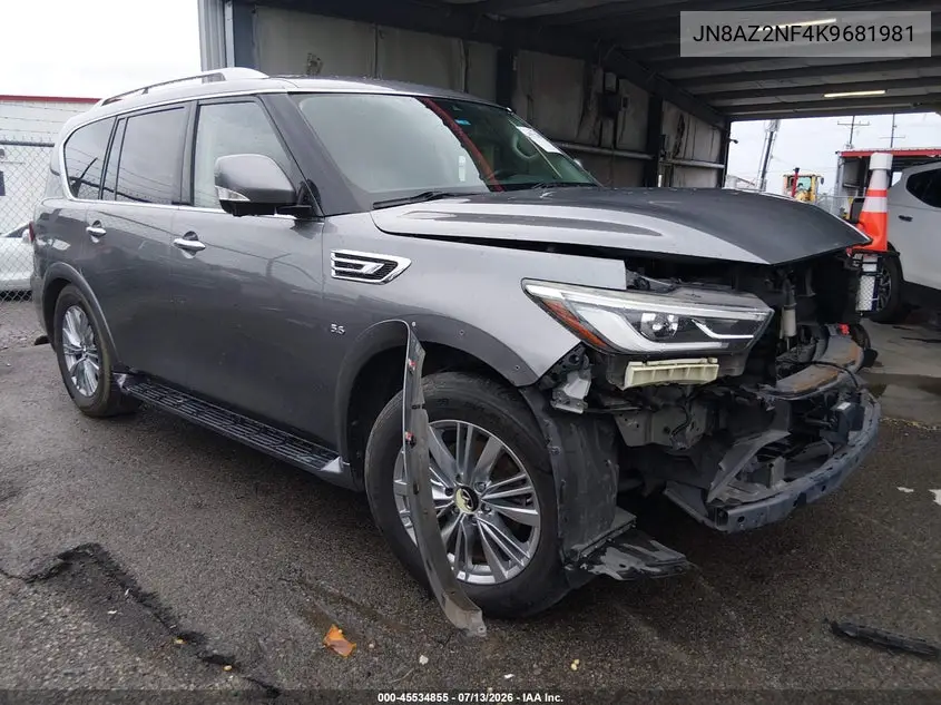 2019 Infiniti Qx80 Luxe VIN: JN8AZ2NF4K9681981 Lot: 45534855