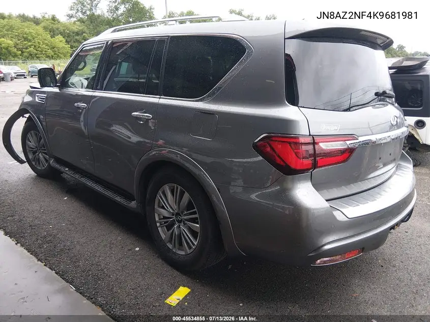 2019 Infiniti Qx80 Luxe VIN: JN8AZ2NF4K9681981 Lot: 45534855