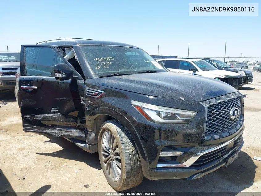 2019 Infiniti Qx80 Luxe VIN: JN8AZ2ND9K9850116 Lot: 45543037