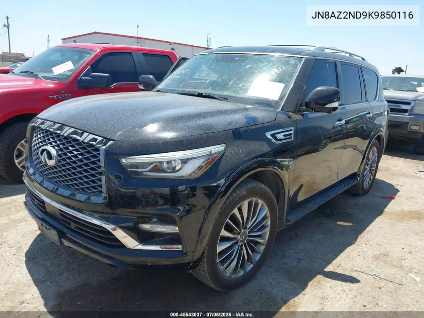 2019 Infiniti Qx80 Luxe VIN: JN8AZ2ND9K9850116 Lot: 45543037