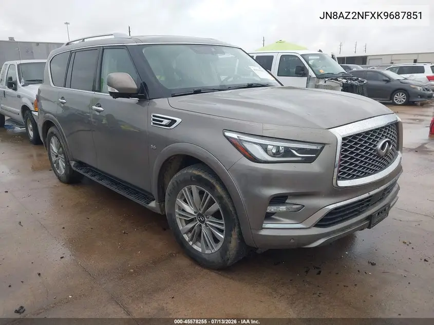 2019 Infiniti Qx80 Luxe VIN: JN8AZ2NFXK9687851 Lot: 45578255
