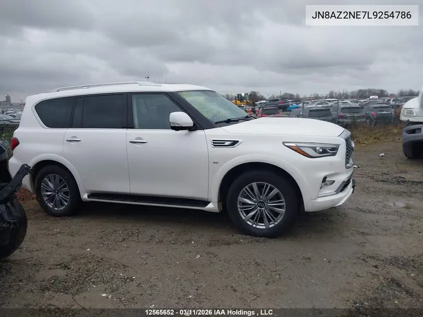 2020 Infiniti Qx80 Luxe/Limited VIN: JN8AZ2NE7L9254786 Lot: 12565652