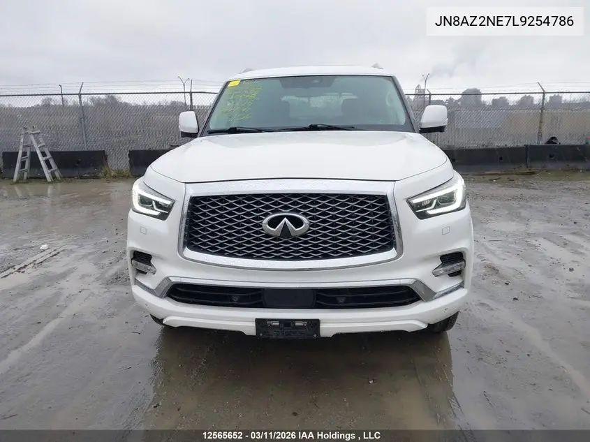 2020 Infiniti Qx80 Luxe/Limited VIN: JN8AZ2NE7L9254786 Lot: 12565652