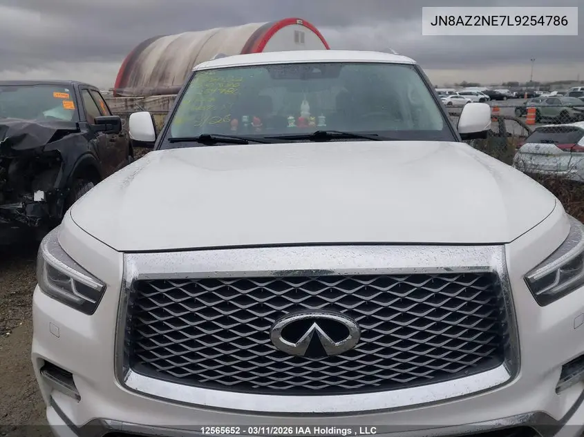 2020 Infiniti Qx80 Luxe/Limited VIN: JN8AZ2NE7L9254786 Lot: 12565652