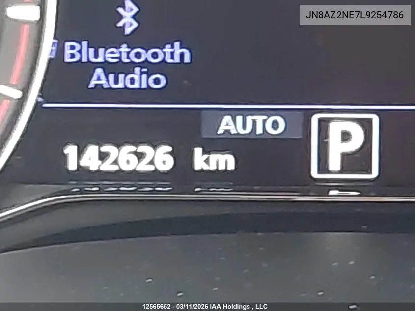 2020 Infiniti Qx80 Luxe/Limited VIN: JN8AZ2NE7L9254786 Lot: 12565652