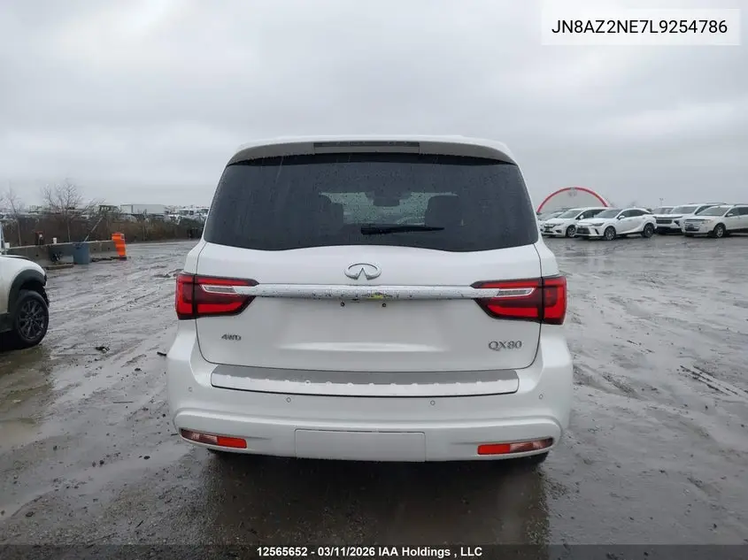 2020 Infiniti Qx80 Luxe/Limited VIN: JN8AZ2NE7L9254786 Lot: 12565652