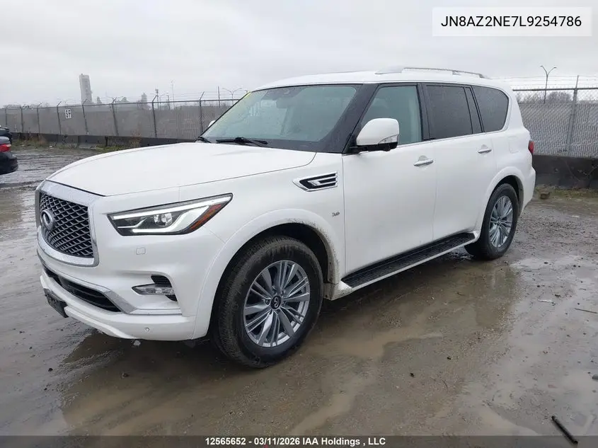 2020 Infiniti Qx80 Luxe/Limited VIN: JN8AZ2NE7L9254786 Lot: 12565652