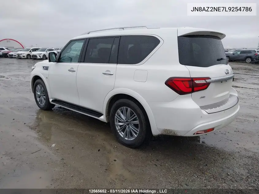 2020 Infiniti Qx80 Luxe/Limited VIN: JN8AZ2NE7L9254786 Lot: 12565652