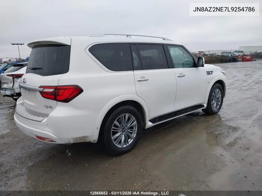 2020 Infiniti Qx80 Luxe/Limited VIN: JN8AZ2NE7L9254786 Lot: 12565652
