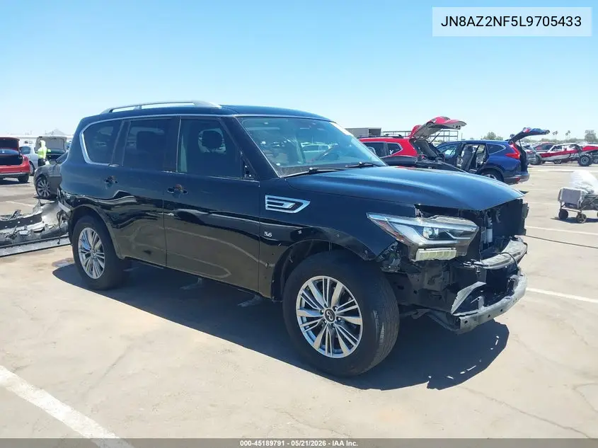 2020 Infiniti Qx80 Luxe VIN: JN8AZ2NF5L9705433 Lot: 45189791