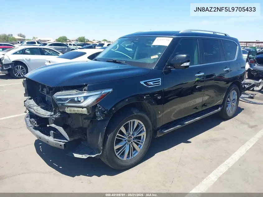 2020 Infiniti Qx80 Luxe VIN: JN8AZ2NF5L9705433 Lot: 45189791