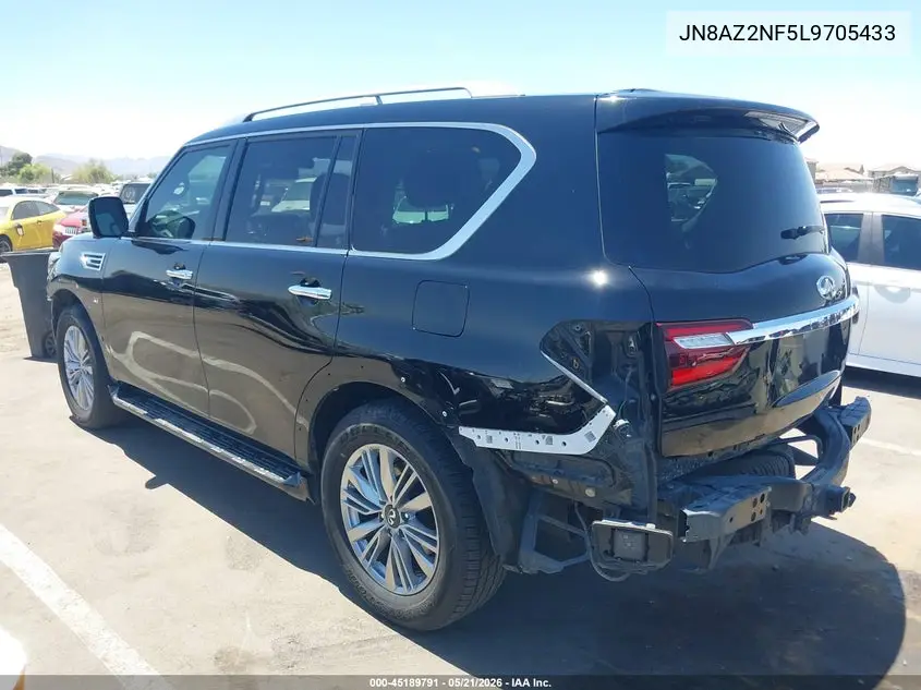 2020 Infiniti Qx80 Luxe VIN: JN8AZ2NF5L9705433 Lot: 45189791