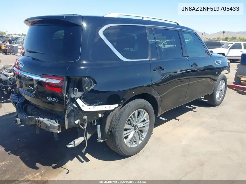 2020 Infiniti Qx80 Luxe VIN: JN8AZ2NF5L9705433 Lot: 45189791