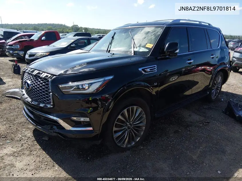 2020 Infiniti Qx80 Luxe VIN: JN8AZ2NF8L9701814 Lot: 45334677