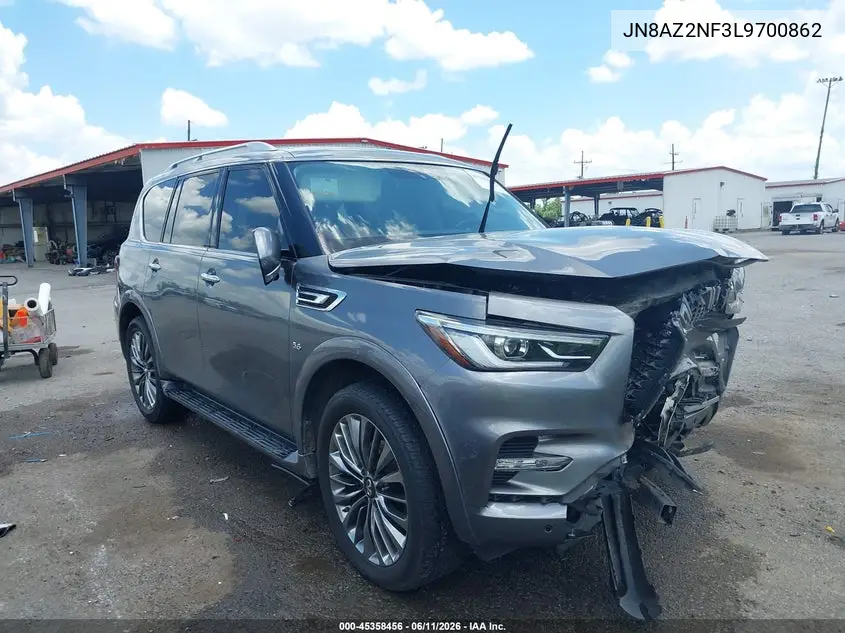 2020 Infiniti Qx80 Luxe VIN: JN8AZ2NF3L9700862 Lot: 45358456