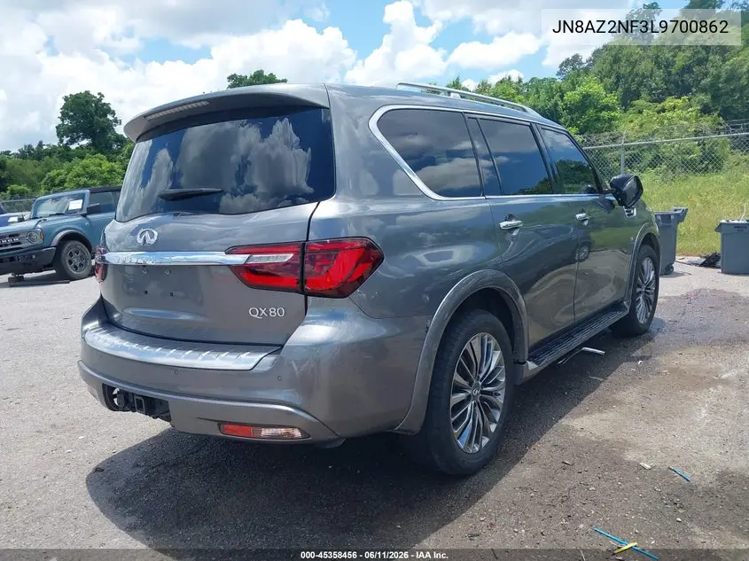 2020 Infiniti Qx80 Luxe VIN: JN8AZ2NF3L9700862 Lot: 45358456