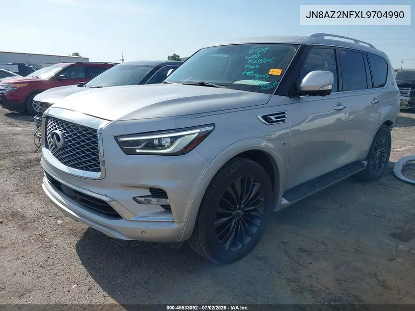 2020 Infiniti Qx80 Luxe VIN: JN8AZ2NFXL9704990 Lot: 45533092