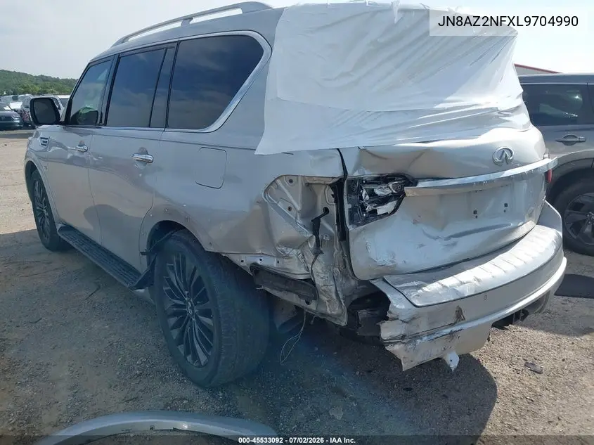 2020 Infiniti Qx80 Luxe VIN: JN8AZ2NFXL9704990 Lot: 45533092