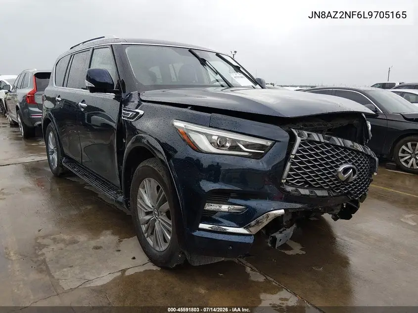 2020 Infiniti Qx80 Luxe VIN: JN8AZ2NF6L9705165 Lot: 45591803