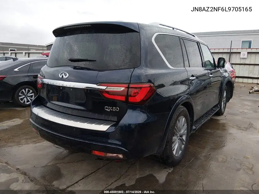 2020 Infiniti Qx80 Luxe VIN: JN8AZ2NF6L9705165 Lot: 45591803