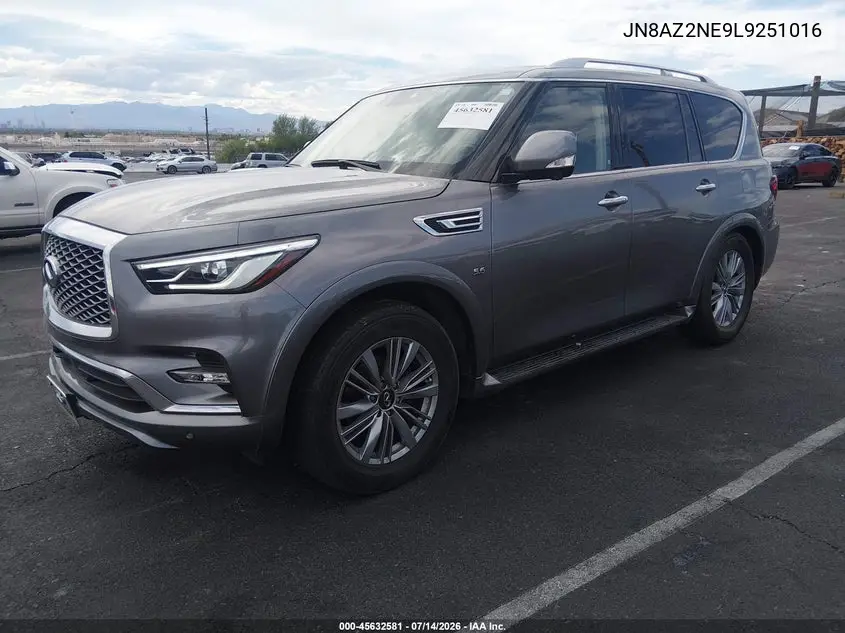 2020 Infiniti Qx80 Luxe Awd VIN: JN8AZ2NE9L9251016 Lot: 45632581