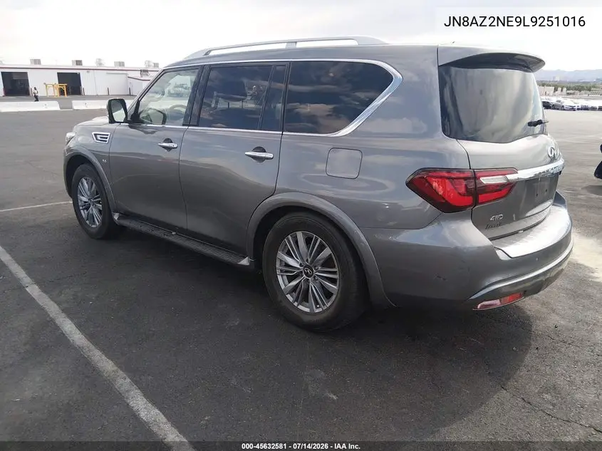 2020 Infiniti Qx80 Luxe Awd VIN: JN8AZ2NE9L9251016 Lot: 45632581