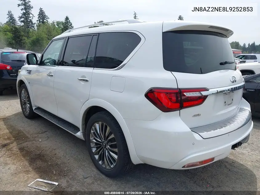 2020 Infiniti Qx80 Luxe Awd VIN: JN8AZ2NE8L9252853 Lot: 45658615