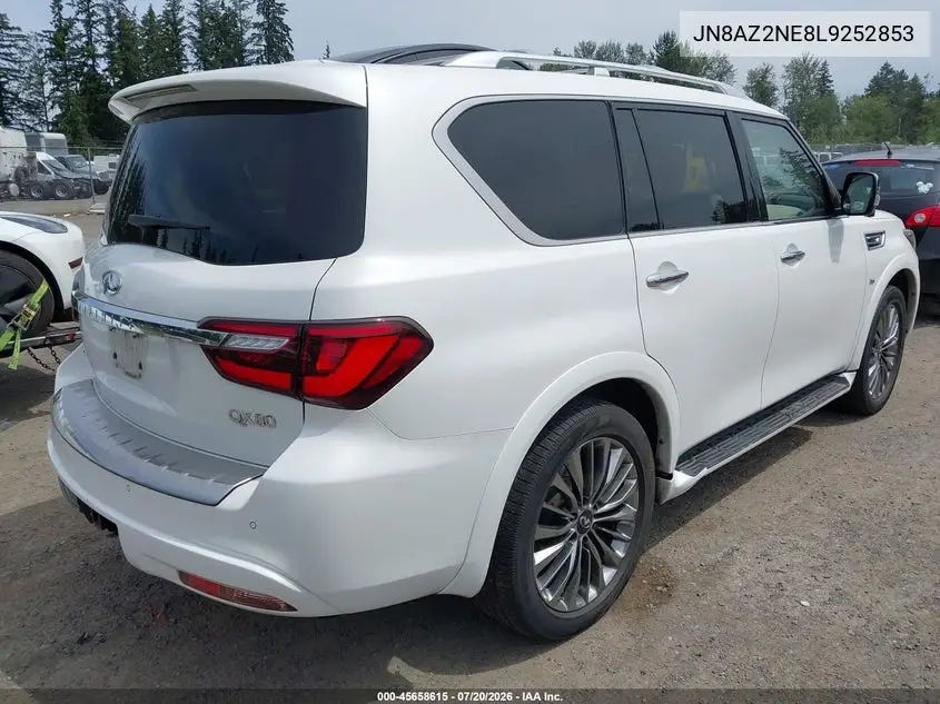 2020 Infiniti Qx80 Luxe Awd VIN: JN8AZ2NE8L9252853 Lot: 45658615