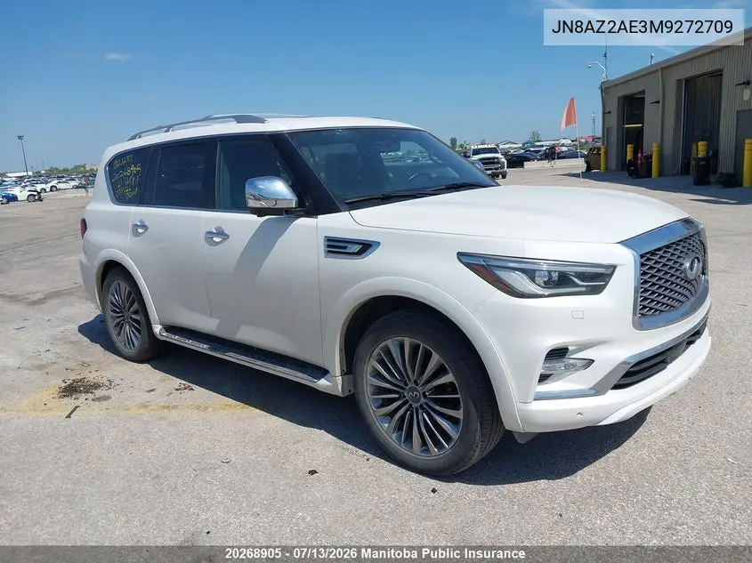 2021 Infiniti Qx80 Luxe/Premium Select VIN: JN8AZ2AE3M9272709 Lot: 20268905