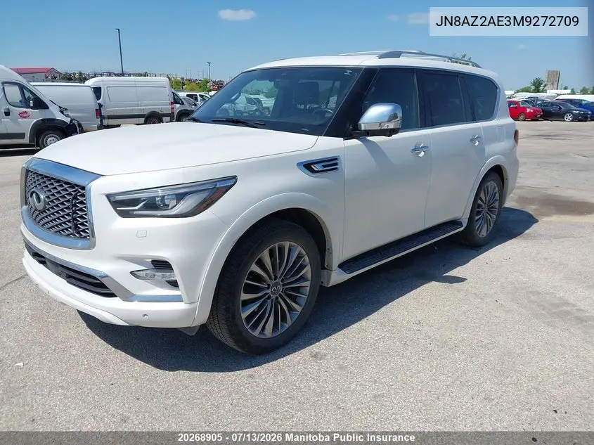 2021 Infiniti Qx80 Luxe/Premium Select VIN: JN8AZ2AE3M9272709 Lot: 20268905