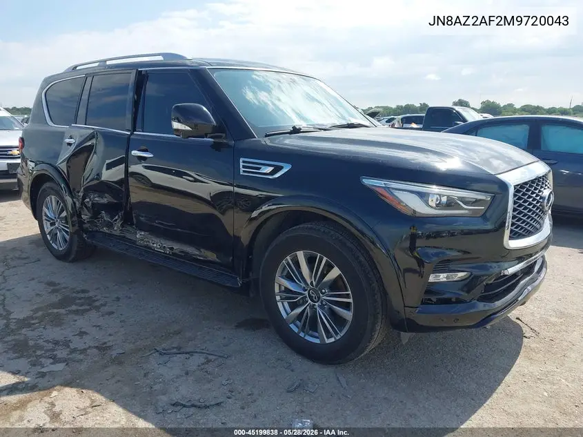2021 Infiniti Qx80 Luxe VIN: JN8AZ2AF2M9720043 Lot: 45199838