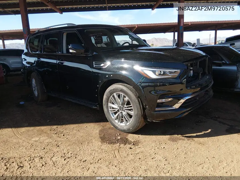 2021 Infiniti Qx80 Luxe VIN: JN8AZ2AF2M9720575 Lot: 45326867