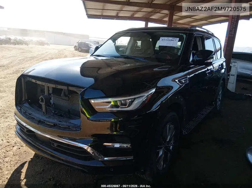 2021 Infiniti Qx80 Luxe VIN: JN8AZ2AF2M9720575 Lot: 45326867