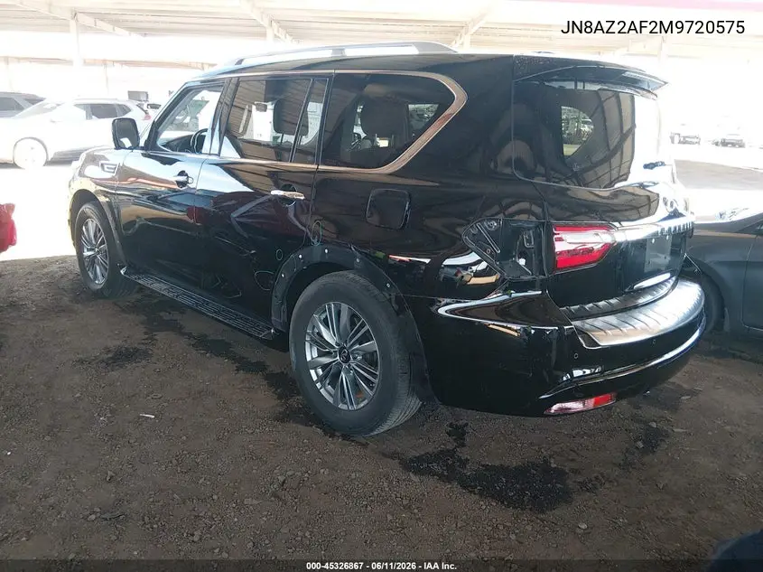 2021 Infiniti Qx80 Luxe VIN: JN8AZ2AF2M9720575 Lot: 45326867