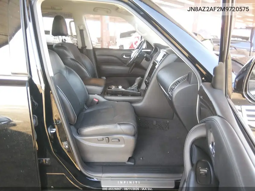 2021 Infiniti Qx80 Luxe VIN: JN8AZ2AF2M9720575 Lot: 45326867