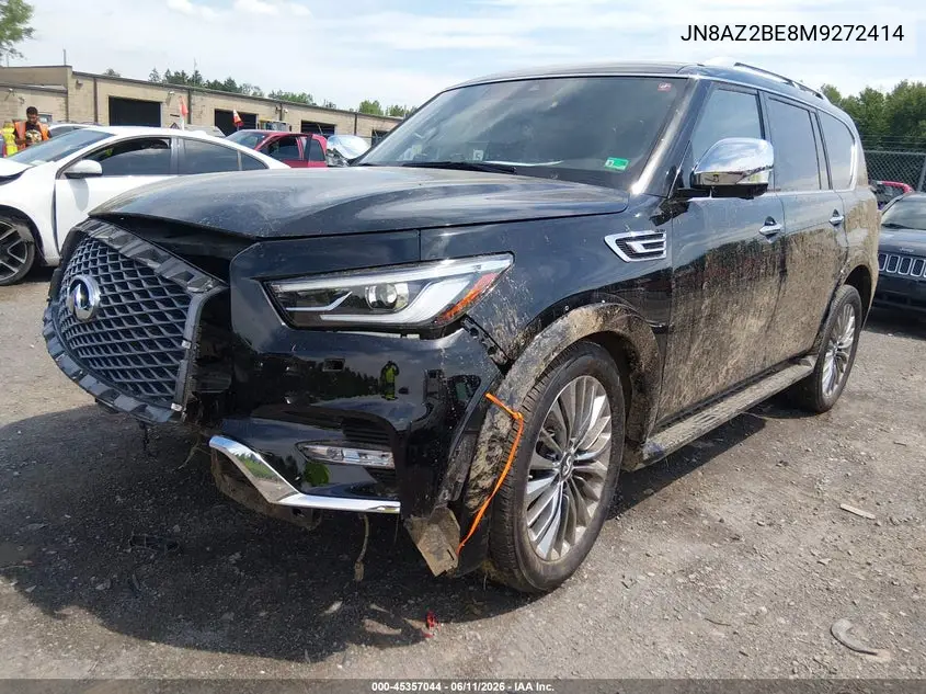 2021 Infiniti Qx80 Sensory Awd VIN: JN8AZ2BE8M9272414 Lot: 45357044