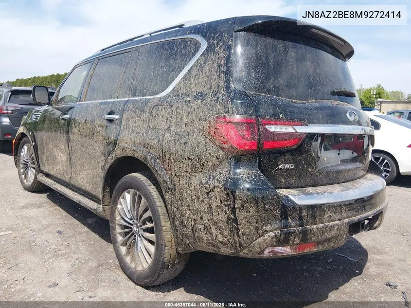 2021 Infiniti Qx80 Sensory Awd VIN: JN8AZ2BE8M9272414 Lot: 45357044