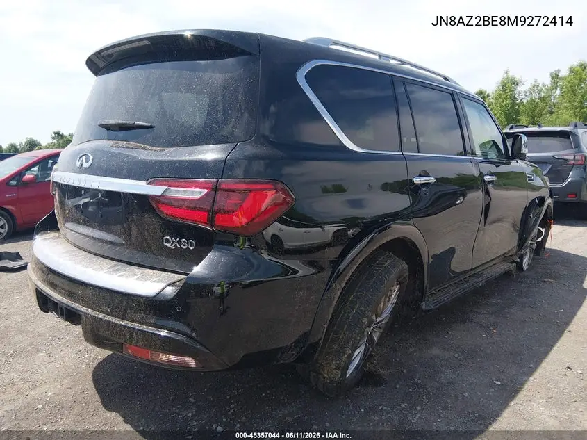 2021 Infiniti Qx80 Sensory Awd VIN: JN8AZ2BE8M9272414 Lot: 45357044