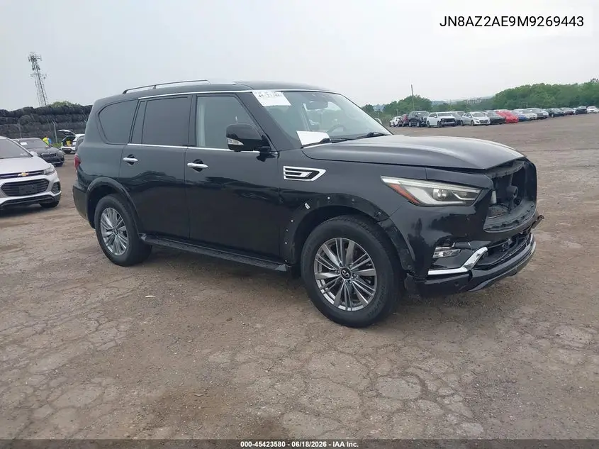 2021 Infiniti Qx80 Luxe Awd VIN: JN8AZ2AE9M9269443 Lot: 45423580