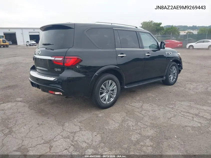 2021 Infiniti Qx80 Luxe Awd VIN: JN8AZ2AE9M9269443 Lot: 45423580