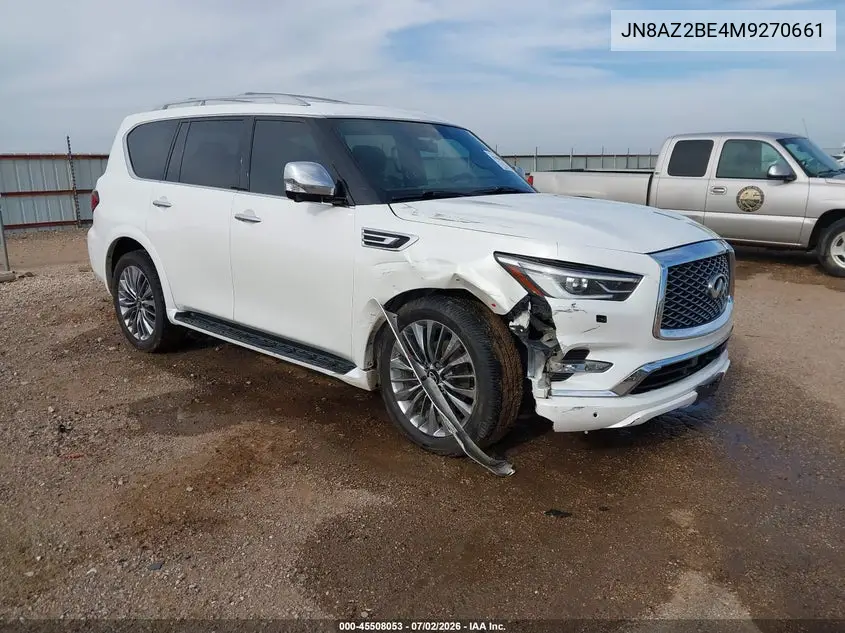 2021 Infiniti Qx80 Sensory Awd VIN: JN8AZ2BE4M9270661 Lot: 45508053